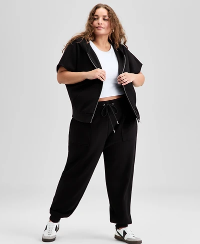 And Now This Trendy Plus Scuba-Knit Jogger Pants, Exclusively at Macy's