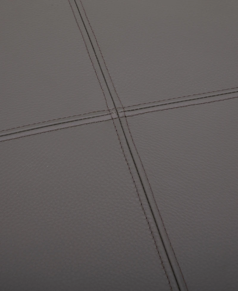 Nierling Leather Ottoman, Exclusively at Macy's
