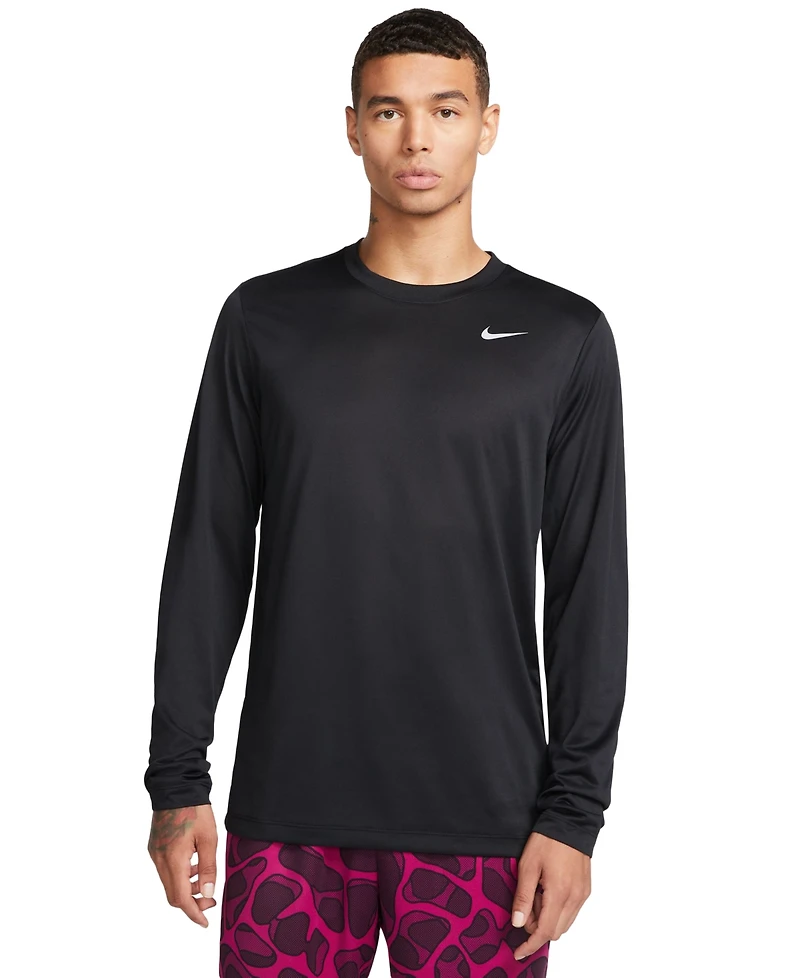 Nike Men's Relaxed-Fit Long-Sleeve Fitness T-Shirt