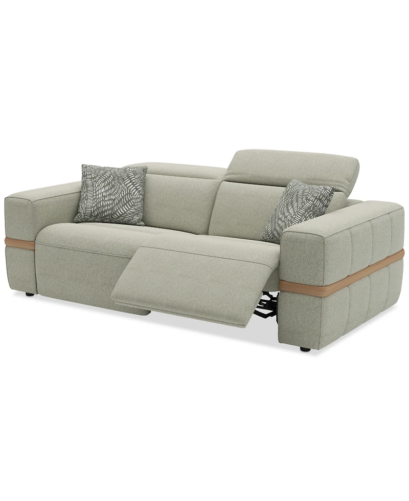 Nierling Fabric Power Motion Sofa with Headrest, Exclusively at Macy's