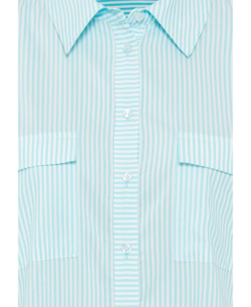 Olsen Women's Long Sleeve Stripe Shirt