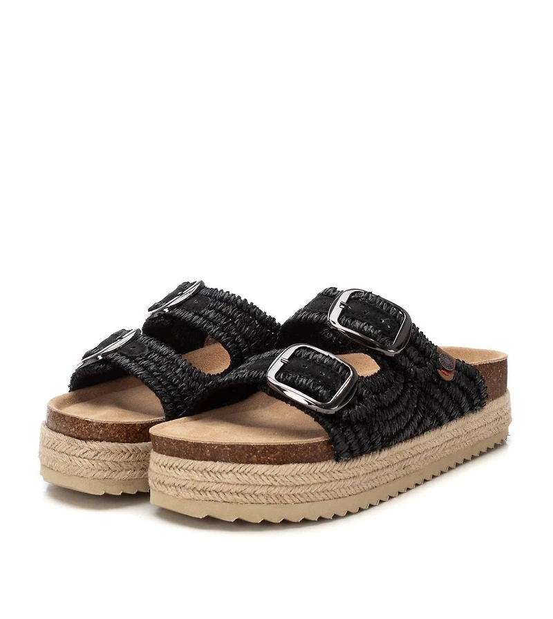 Women's Footbed Jute Wrapped Platform Sandals By Xti