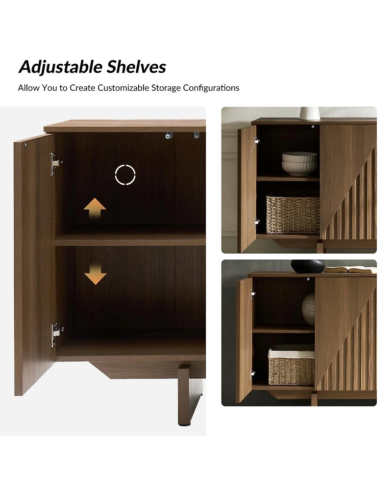 Modern Adamo 58"Wide 4 door Sideboard