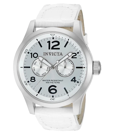 Invicta Men's 12170 Specialty Quartz 3 Hand Silver Dial Watch