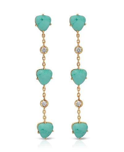 Ettika Turquoise Solstice Dangle Earrings