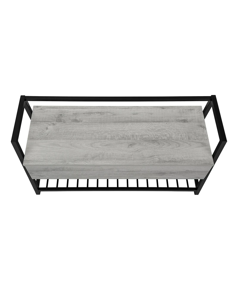Storage Bench with Flip Top for Entryway Bedroom or Living Room Seating