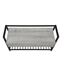 Storage Bench with Flip Top for Entryway Bedroom or Living Room Seating