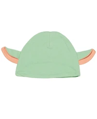 The Mandalorian Baby Boys Yoda Pullover T-Shirt Diaper Cover and Hat 3 Piece Outfit Set