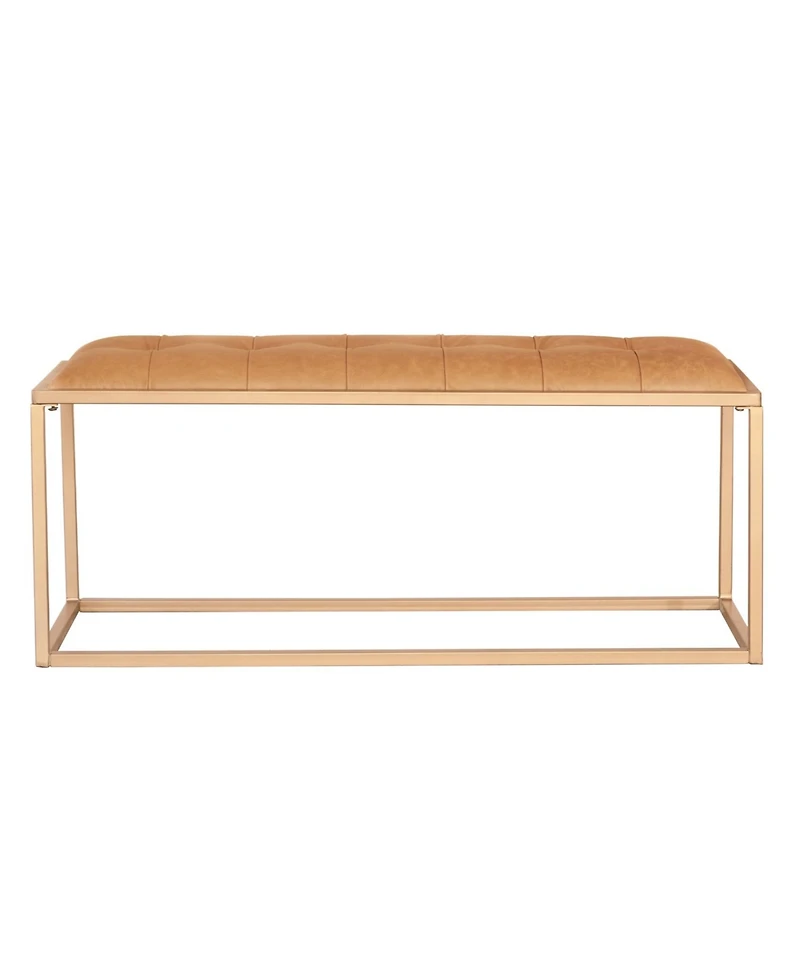 Fabric Upholstered Bench for Bedroom Seating or Decorative Accent