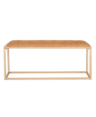 Fabric Upholstered Bench for Bedroom Seating or Decorative Accent