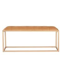 Fabric Upholstered Bench for Bedroom Seating or Decorative Accent