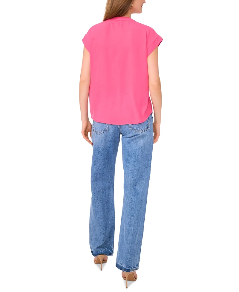 Vince Camuto Women's Lace-Up Dolman-Sleeve Top