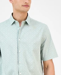 Alfani Men's Geo-Pattern Shirt, Exclusively at Macy's