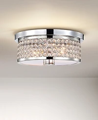 Home Accessories 12" Pieni 2-Light Indoor Semi-Flush Mount Ceiling Light