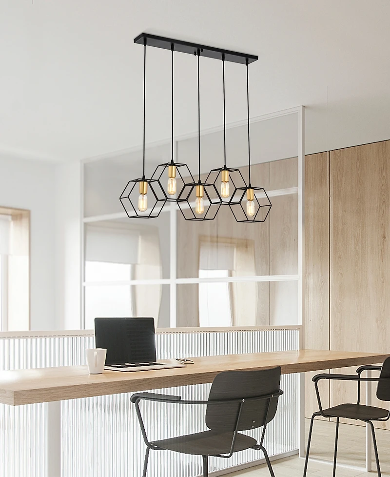 Home Accessories 33" Berenice 5-Light Indoor Chandelier
