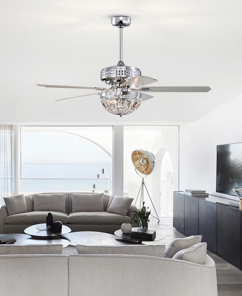 Home Accessories 52" Alora 3-Light Indoor Ceiling Fan Chandelier