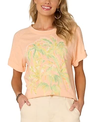 Democracy Women's Embroidered Graphic T-Shirt