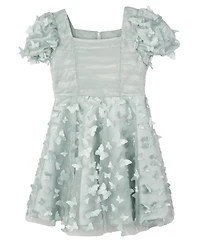 Rare Editions Toddler and Little Girls 3D Butterfly Party Dress