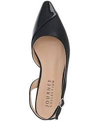 Journee Collection Women's Daphnne Pointed Toe Slingback Flats