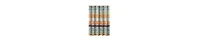 Striped Shower Curtain – Microfiber Fabric with Floral Accents