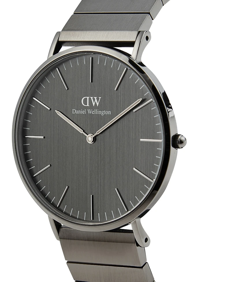 Daniel Wellington Men's Analog Graphite Stainless-Steel Watch, 40mm