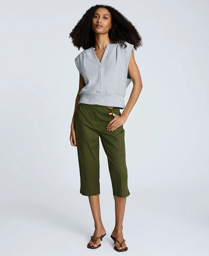 Kenneth Cole Women's Mid-Rise Pedal Pusher Pants