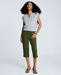 Kenneth Cole Women's Mid-Rise Pedal Pusher Pants