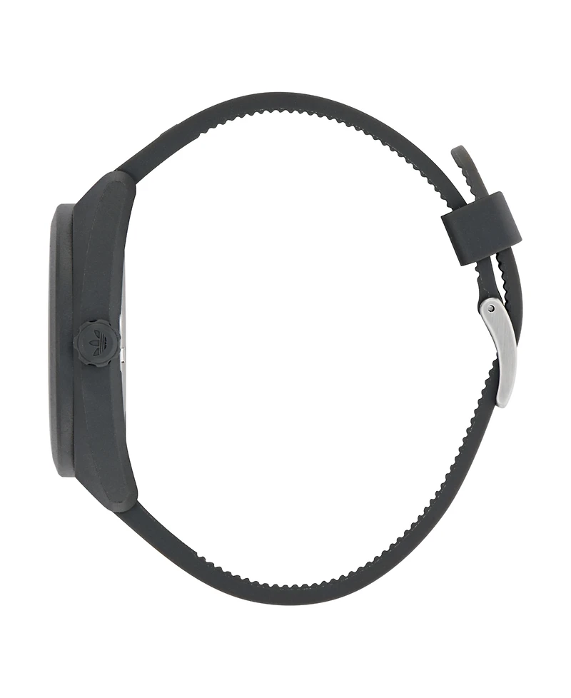 adidas Unisex Analog Black Polyurethane Watch, 42mm