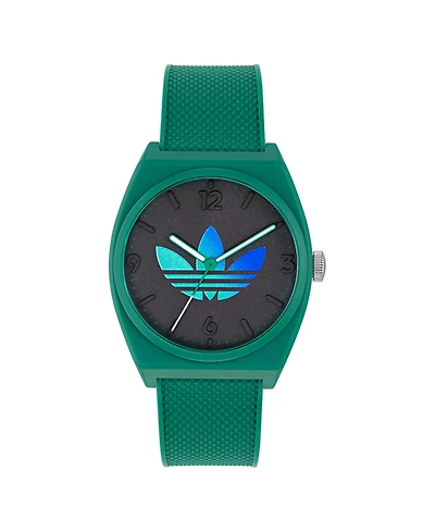 adidas Unisex Analog Green Resin Watch, 38mm