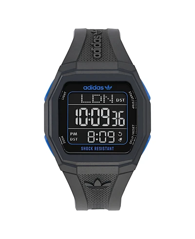 adidas Unisex Analog Black Resin Watch, 48mm