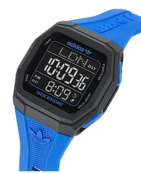 adidas Unisex Analog Blue Resin Watch, 48mm