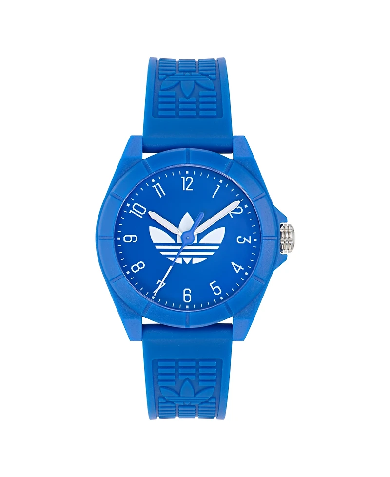 adidas Unisex Analog Blue Resin Watch, 41mm
