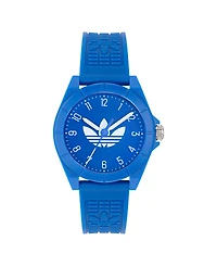 adidas Unisex Analog Blue Resin Watch, 41mm