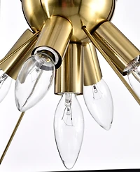 Home Accessories 12" Snowgaze 9-Light Indoor Chandelier