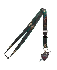 The Legend Of Zelda Hero Of Time 22" Green Lanyard With Id Sleeve
