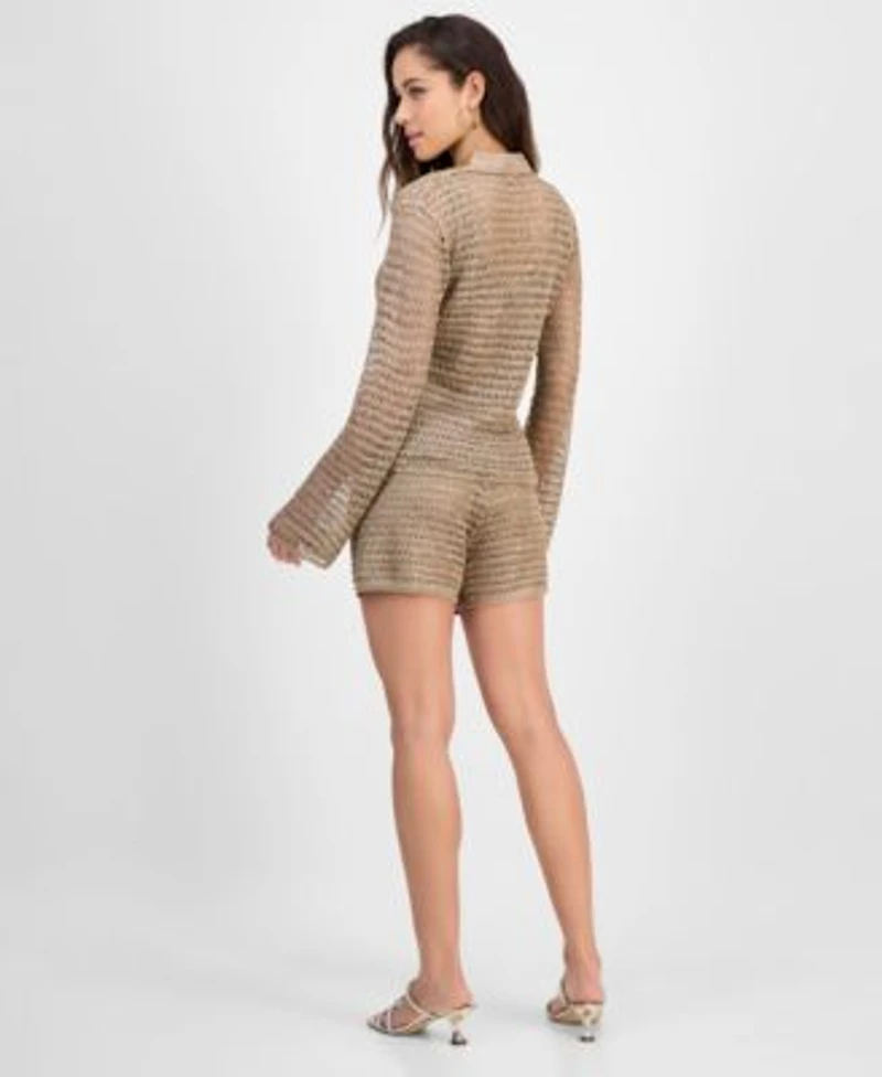 Guess Womens Bella Knit Shirt Tank Top Shorts
