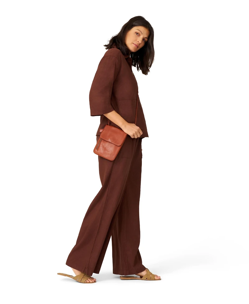 Cable & Gauge Women's Patch Pocket Linen Blend Jacket