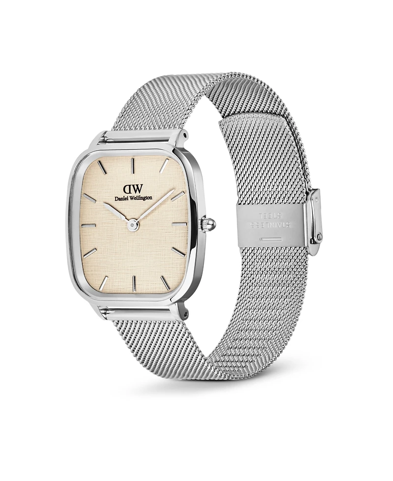 Daniel Wellington Men's Analog Silver Tone Stainless-Steel Watch, 32mm