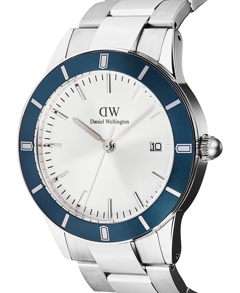 Daniel Wellington Men's Analog Silver Tone Stainless-Steel Watch