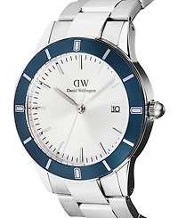 Daniel Wellington Men's Analog Silver Tone Stainless-Steel Watch