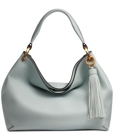 Donna Karan New York Glenwood Leather Shoulder with Tassel Detail