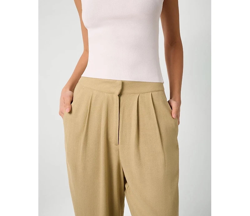 WeWoreWhat Women's Linen Trouser