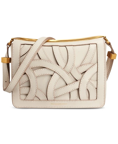 Donna Karan New York Jericho Woven Leather Floral Shoulder Bag