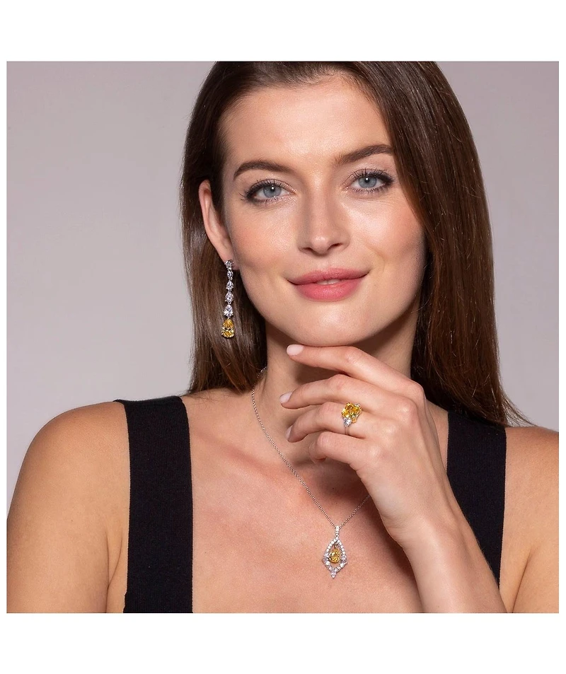 Anna Zuckerman Allura 3 Stone Cz Crystalline Ring