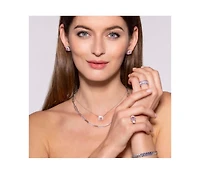 Anna Zuckerman Lucia Brilliante Necklace in Argyle Pink