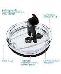 Lid: On The Go Spill Proof Tumbler Lid for12 & 20oz Cruisers