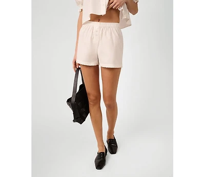 WeWoreWhat Women's Ruffle Boxer Short