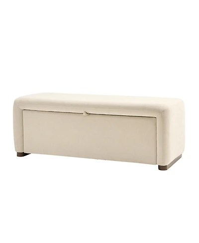 Alicia Modern Storage Bench with Side-opening Storage