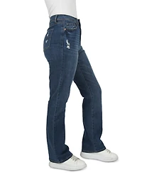 Rewash Juniors' High-Rise Loose Bootcut Jeans