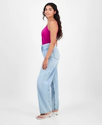 Boss Orange Women's Cotton High-Rise Ankle Balloon Jeans